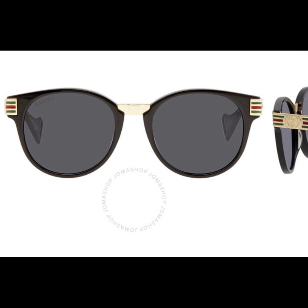 Gucci 
Grey Round 50mm Sunglasses GG0586S-001